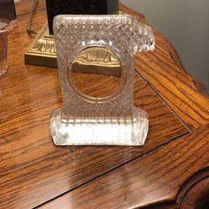 Pretty leaded glass picture frame for a one year old.
